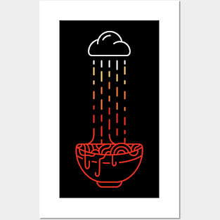 Ramen in The Rain Posters and Art